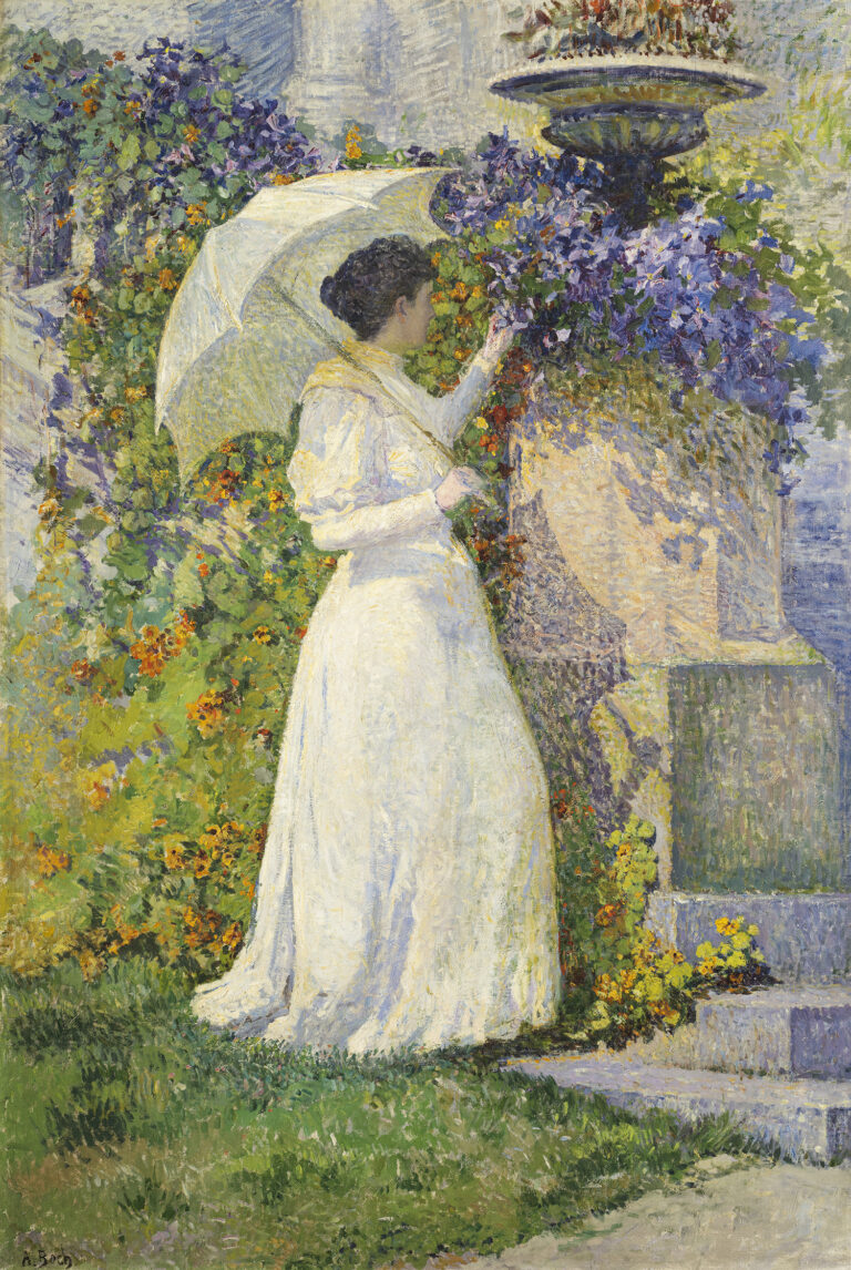 Anna Boch, En juin, femme au jardin, 1894. Collection FWB.
