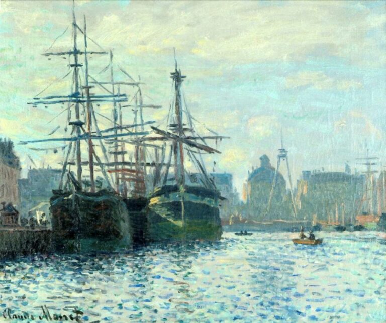 Claude Monet, Le bassin du commerce. Le Havre, 1874. La Boverie.